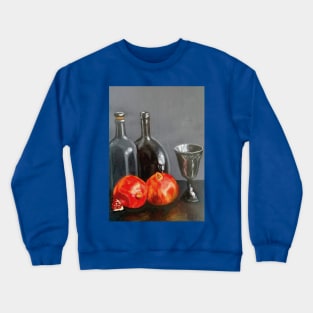 licor, aceite y granadas Crewneck Sweatshirt